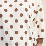 SPOTTED AROUND TOWN POLKA DOT SWEATSHIRT