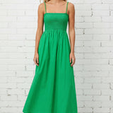 SUNSHINE AND SANGRIAS POM POM MAXI DRESS