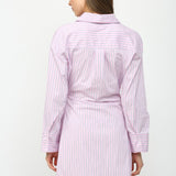 SOMETHING SWEET PINK ASYMMETRICAL WRAP DRESS