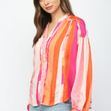 SUNSET DREAMS STRIPED TOP