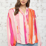 SUNSET DREAMS STRIPED TOP