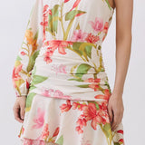 GARDEN PARTY ONE SHOULDER MAXI DRESS