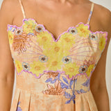 BUTTERFLY KISSES EMBROIDERED MIDI DRESS