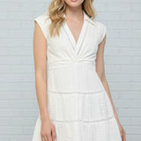 ROMANTIC BLISS WHITE EYELET DRESS