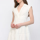 ROMANTIC BLISS WHITE EYELET DRESS