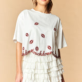 TAILGATE FAVORITE FOOTBALL CROPPED TEE