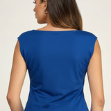 SUNDAY CHIC ASYMMETRICAL SLEEVELESS TOP