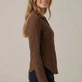 EVERYDAY EASE STITCHED DETAIL TOP