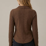 EVERYDAY EASE STITCHED DETAIL TOP
