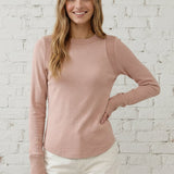 BASIC INSTINCTS RAW EDGE DETAIL TEE