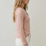 BASIC INSTINCTS RAW EDGE DETAIL TEE