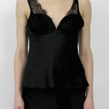 FLIRTATIOUS OUTING LACE CAMISOLE - BLACK OR BROWN