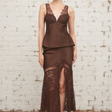FLIRTATIOUS OUTING LACE CAMISOLE - BLACK OR BROWN