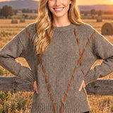 WARM EMBRACE ARGYLE SWEATER