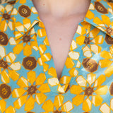 NOTHING BUT GOOD VIBES GEOMETRIC BLOUSE