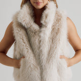LONDON AFTERNOON FAUX FUR VEST