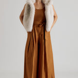 LONDON AFTERNOON FAUX FUR VEST
