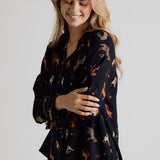 ONLINE EXCLUSIVE:  WINE COUNTRY LONG SLEEVE BLOUSE
