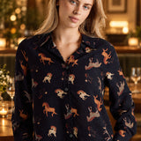 ONLINE EXCLUSIVE:  WINE COUNTRY LONG SLEEVE BLOUSE