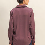 SIMPLE AND CHIC BLOUSE - BLACK, TAUPE OR PLUM