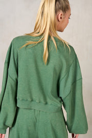 A MATTER OF COMFORT GREEN SWEATSHIRT