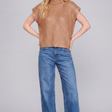 MADE TO SHINE METALLIC SWEATER - RED, GOLD OR SILVER