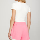 ONLINE EXCLUSIVE:  FUN IN THE SUN CANDY PINK SHORTS