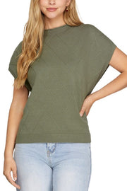 CASUAL CUES DROP SHOULDER SWEATER
