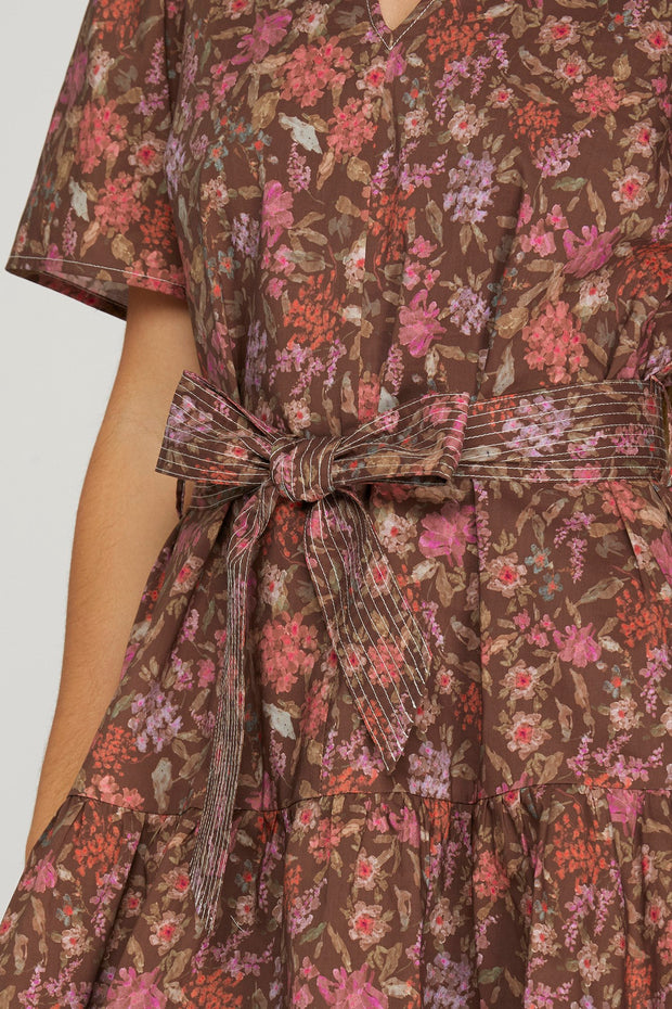 SMALL TOWN CHARISMA FLORAL PRINT DRESS