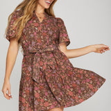 SMALL TOWN CHARISMA FLORAL PRINT DRESS