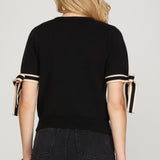 ADORABLY FLATTERING BLACK SWEATER