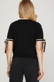 ADORABLY FLATTERING BLACK SWEATER