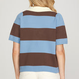 BOUND TO HAPPEN STRIPE SWEATER TOP