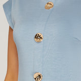 SWEET ATTENTION BABY BLUE MINI DRESS