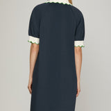 BRUNCH ON THE STRAND NAVY MINI DRESS