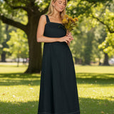 LOVE ME FOREVER NAVY WOVEN MAXI DRESS