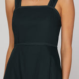 LOVE ME FOREVER NAVY WOVEN MAXI DRESS