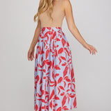 MOONLIT LAGOON PRINT MIDI SKIRT