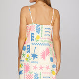 SUNNY SHORES PRINTED MINI DRESS