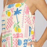 SUNNY SHORES PRINTED MINI DRESS