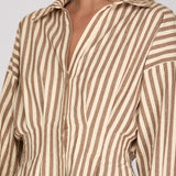 STRIPE ME HAPPY LONG SLEEVE TOP