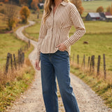 STRIPE ME HAPPY LONG SLEEVE TOP