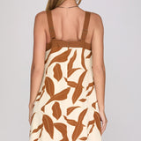 ONE MORE SONG PRINT MINI DRESS