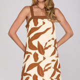 ONE MORE SONG PRINT MINI DRESS