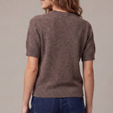 SIMPLY SO CUTE SHORT SLEEVE SWEATER TOP