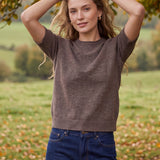 SIMPLY SO CUTE SHORT SLEEVE SWEATER TOP