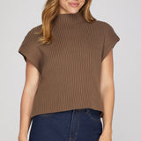 FULL OF WARMTH MOCK NECK SWEATER