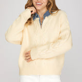 MOUNTAIN VIEW CREAM SWEATER