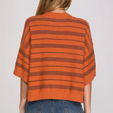 PUMPKIN SPICE STRIPE SWEATER