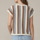 IN THE LINEUP STRIPE KNIT SWEATER